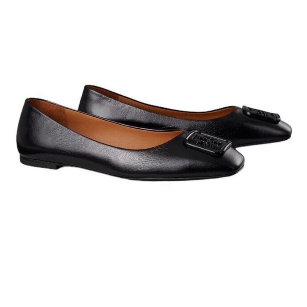 Tory Burch Georgia Ballet Wrinkle calf leather Size 7 - Picture 2 of 7